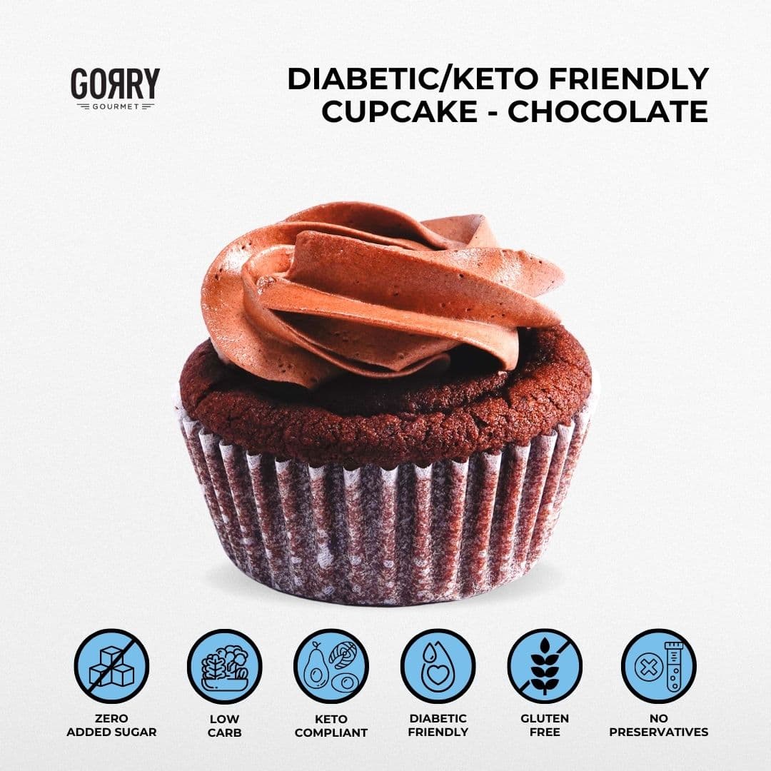 Diabetic / Keto Friendly Cupcake - Chocolate