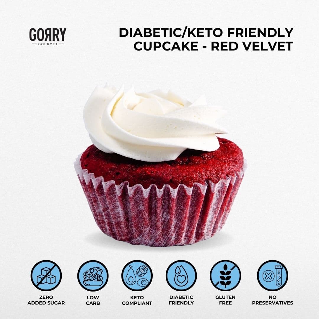 Diabetic / Keto Friendly  Cupcake - Red Velvet