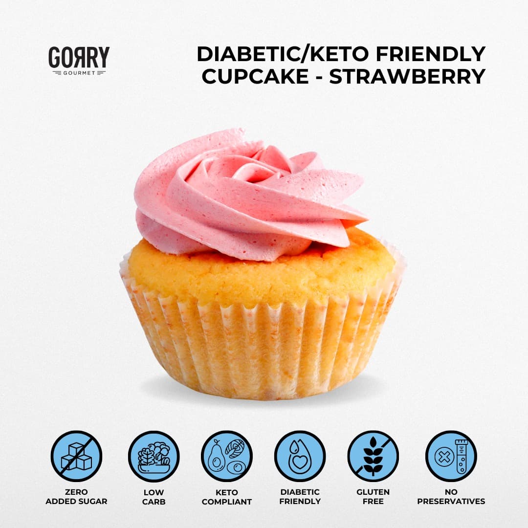 Diabetic / Keto Friendly Cupcake - Strawberry